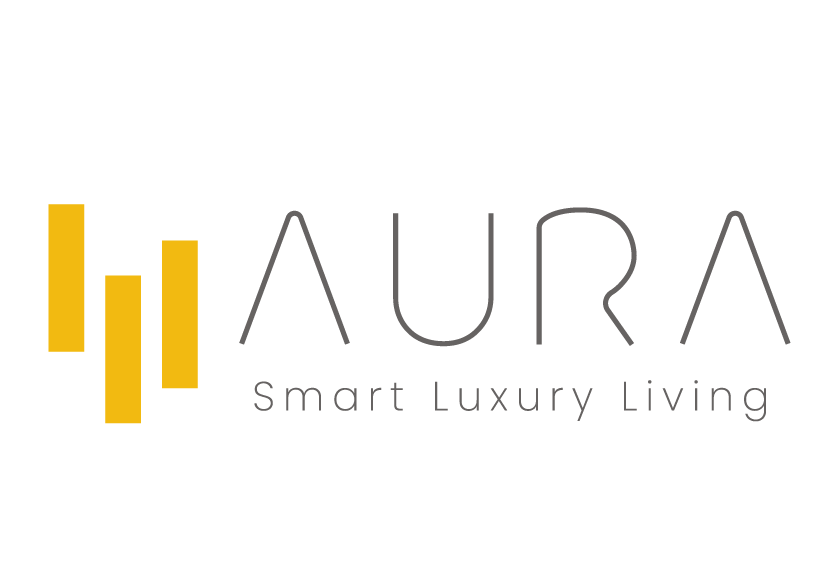 Logo de AURA Smart Luxury Living. 